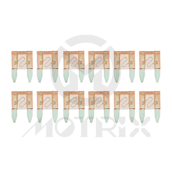 Mini blade fuse 12V / 7.5A red (10PC/PKG)