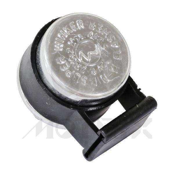 Flasher relay for indicator, 12V / 21Wx2, 3 pins. Round type