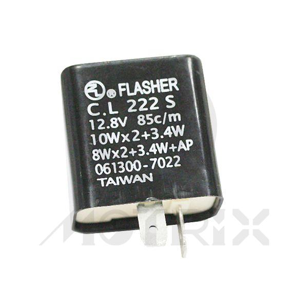 Flasher relay for LED winker square. 12V 10Wx2 / 2 pins