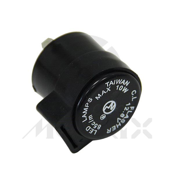 Flasher relay for LED 12.8V 85 c/m, 2 pins (max 10W)