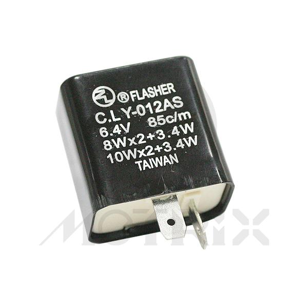 Flasher relay, 6V 8Wx2 2pins