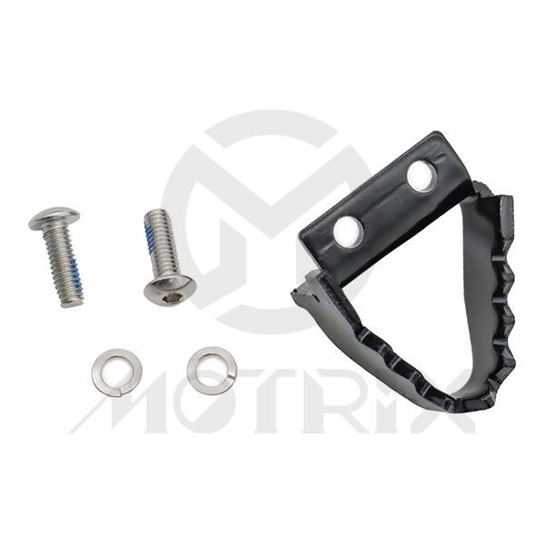 Black aluminum fixed replacement tip for brake pedal