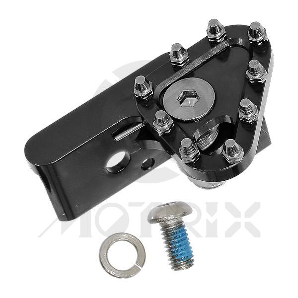 Black aluminum flex fixed replacement tip for brake pedal
