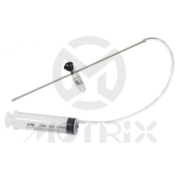 Fork oil level tool for accurate measurement of fork oil level.