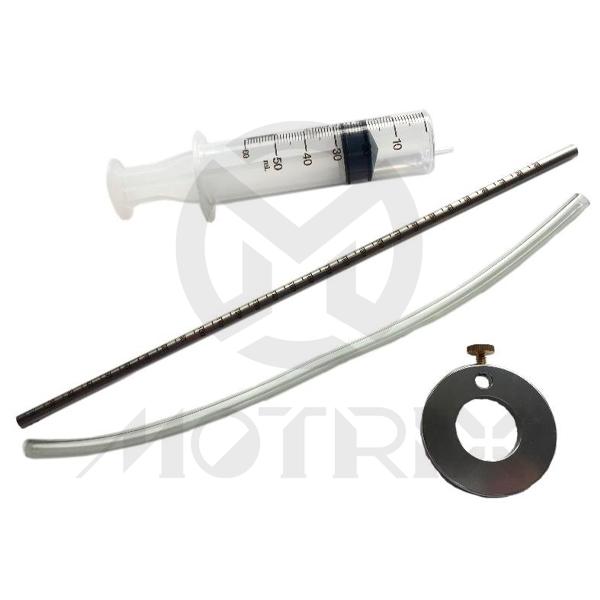 Fork oil lever tool injection tube: 60ml