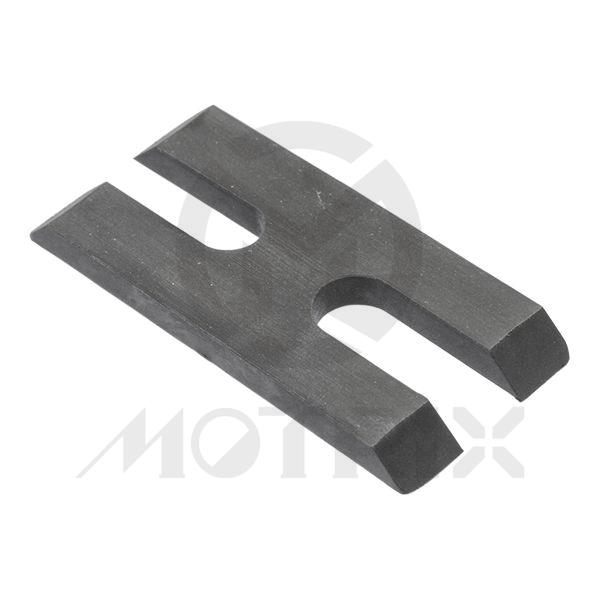 Cartridge rod holding plate , perfect for disassembly and assembly of kyb/showa twin , chamber and most street cartridge forks. Designed to hold back the spring allowing you to loosen or tighten the bottom nut or the fork cap on the cartridge rod. Fits 10