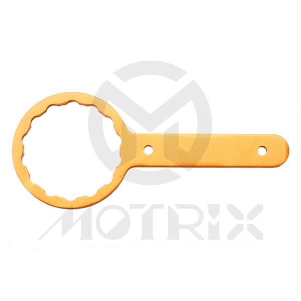 Oil filter wrench fits many honda, kawasaki, yamaha and polaris models.