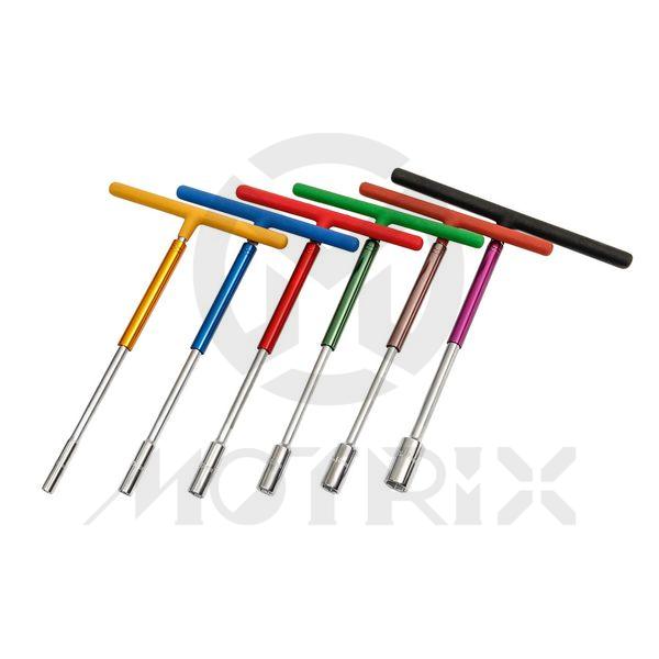 Quick swivel T-bar sockets, 6PCS in PVC bag. SIZE: 8mm / 10mm / 12mm / 13mm / 14mm / 17mm. Material: CVR, with cover