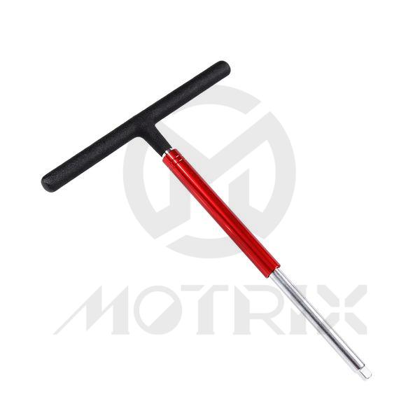 Quick swivel T-bar handle (Material: CRV). 1PC. O.D.: 1/4'', 10MMx180Lx250L (Cover: green / body: green)