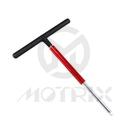 Quick swivel T-bar handle (Material: CRV). 1PC. O.D.: 1/4'', 10MMx180Lx250L (Cover: green / body: green)