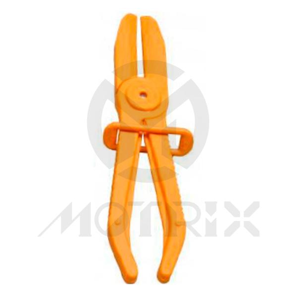 Flexible line clamp orange, size:19-57mm (3/4 inch-2 1/4 inch)