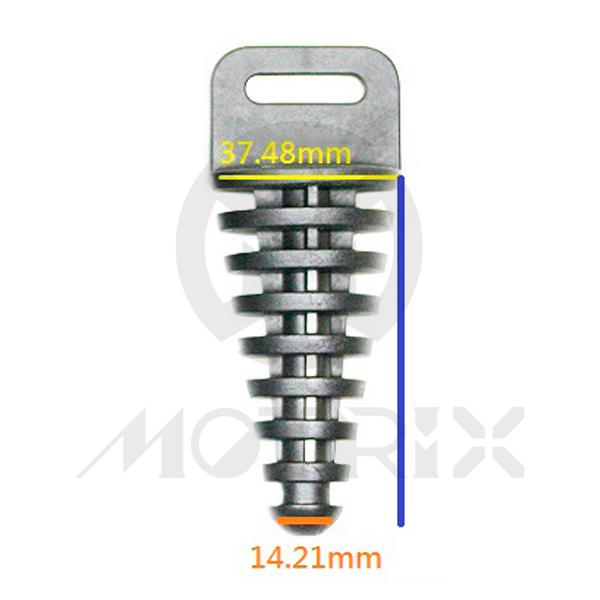 Exhaust plug small for 2 stroke
