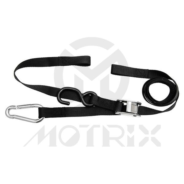 1 inch cambuckle tie down with soft end with s hook*1pcs and 1 inch snap hook