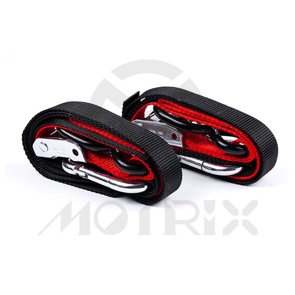 1" cam buckle tie down with soft end with S hook and stop spring*1 pc and 1" snap hook*1pc. Cam buckle material : S50C