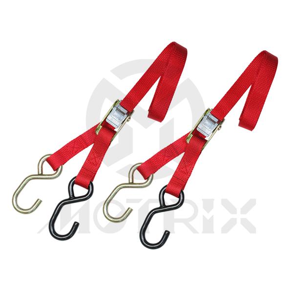 Heavy duty cambuckle tie down 1 inch x 6ft with S hook, PE cocated
