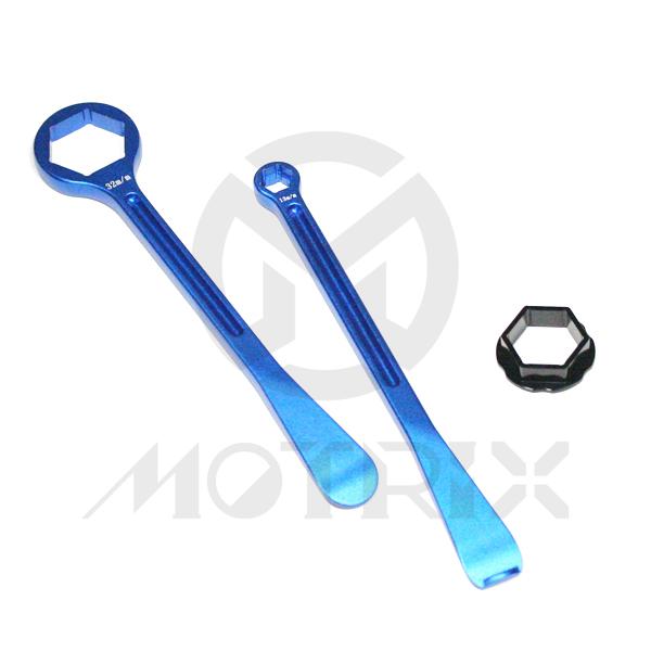 Tyre lever set AL-7075 32mm, 27m, 10/13mm for european bike