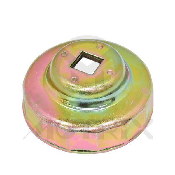 Oil filter wrench 64mm/14 yellow zinc finish