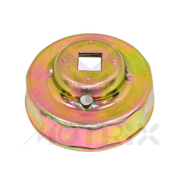 Oil filter wrench 66mm/14 yellow zinc finish