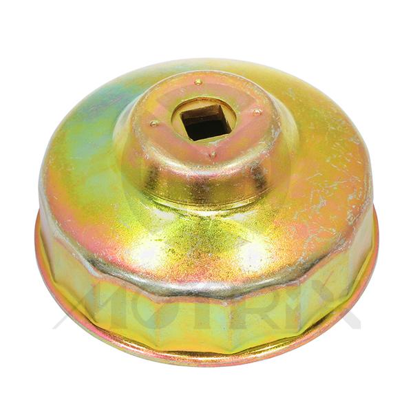 Oil filter wrench 78mm/15 yellow zinc finish