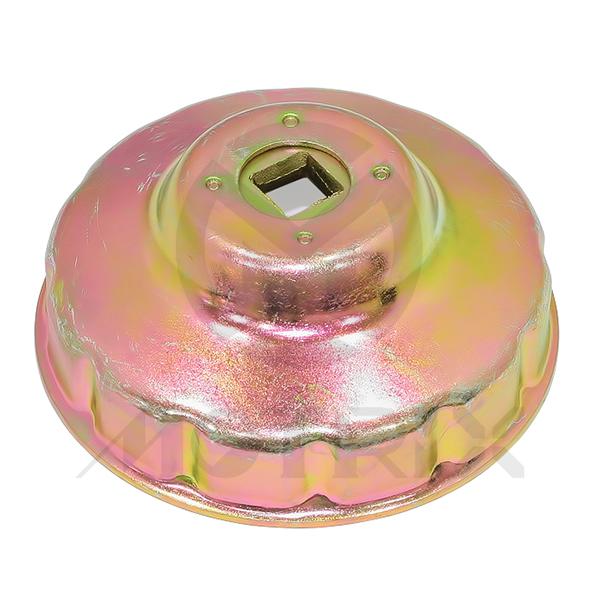 Oil filter wrench 73mm/12 yellow zinc finish