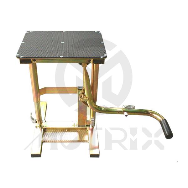 Heavy duty motorcycle lift stand zinc color metal top
