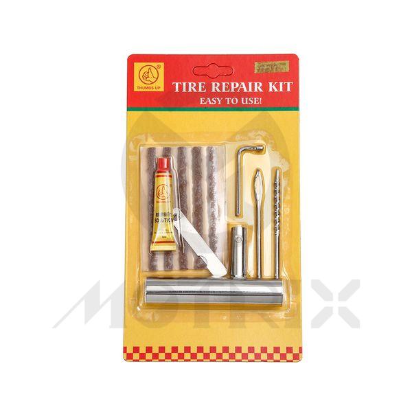 Tire repair kits. 4" tire seal-5PCS, T60 tool 1 SET, 8ML glue 1PC, knife 1PC