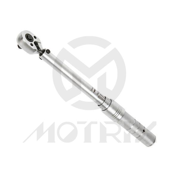 Mini torque wrench set-mat finished. 1/4" DR. 64T, torque wrench 50~250 IN-LB, L248MM, mat finished. Included 1/4" HEX 3,4,5,6,8,10&T25 (L:37MM) CR-V socket