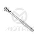 Mini torque wrench set-mat finished. 1/4" DR. 64T, torque wrench 50~250 IN-LB, L248MM, mat finished. Included 1/4" HEX 3,4,5,6,8,10&T25 (L:37MM) CR-V socket