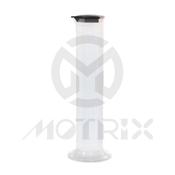 Oil jug in metric 600cc hex type with black lid