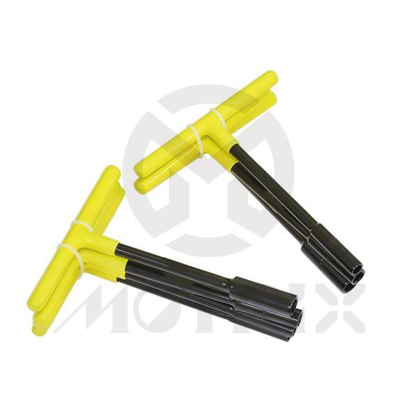Mini T-handle socket 8/10/12mm yellow cover & laser