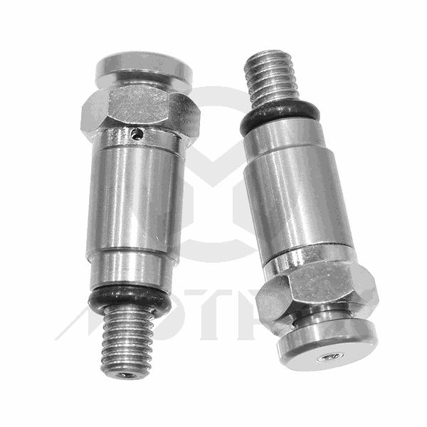 (Silver)Stainless steel Bleeder set for forks M5*0.8 Fits japanese bikes