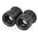 Motorcycle swingarm spools black bolt