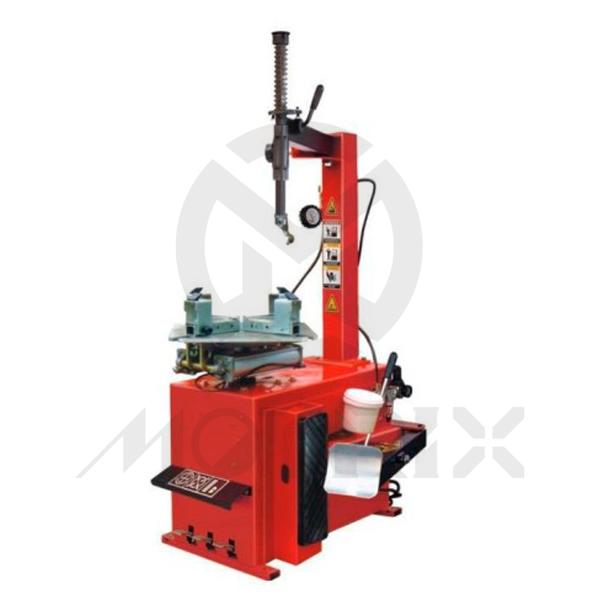 Motorcycle tyre changer. Motor power: 0.75/1.1 kw. Bead-breaker force: 2500kg