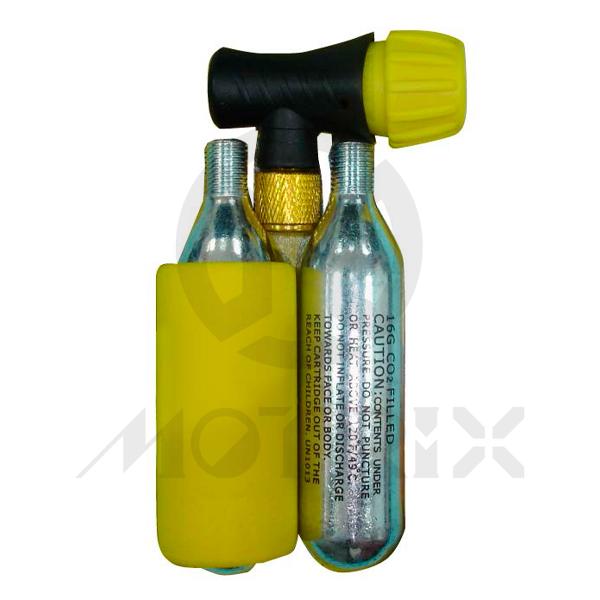 Co2 cartridge 16g*2pc+ regulator*1pc+red foam*1pc
