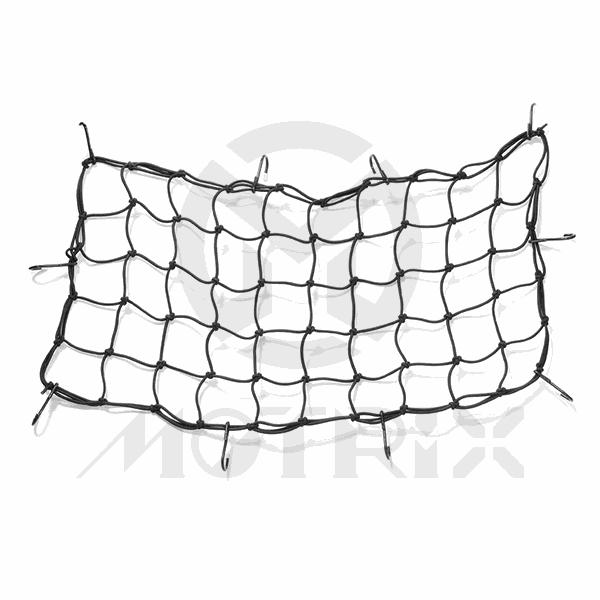 Cargo net black 15 inch*30 inch, 10 plastic hooks
