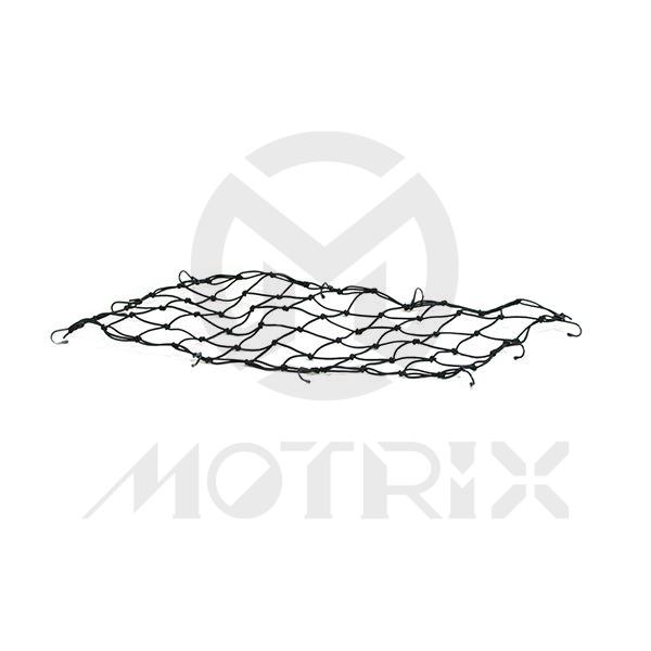 Cargo net 4mm*30 inch*15 inch*10h black, iron hooks