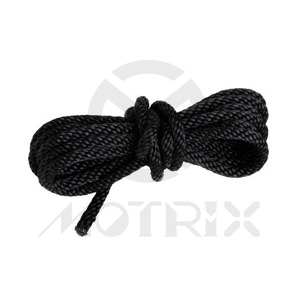 Nylon pull start rope black color 5mm x 1.75m (5PCS/BAG)