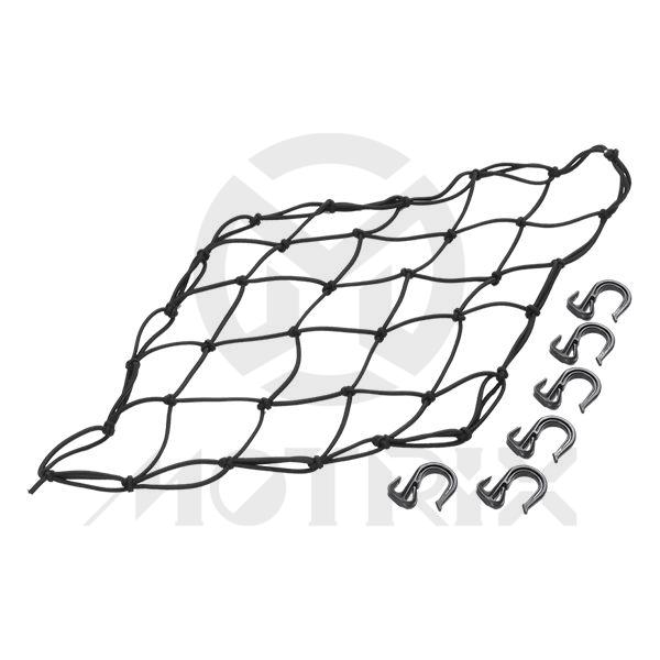 Adjustable cargo net size:4mmx15 inch x15 inch with 6pcs plastic adjustable hooks