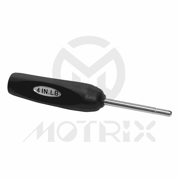 Torque valve screwdriver, black , 4 inch-pounds or 0.45Nm