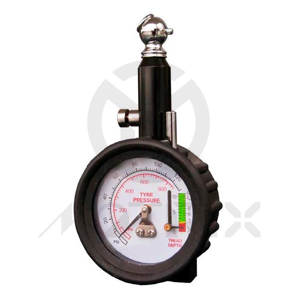 2 inch 2in1 delux tire pressure gauge & tread depth function