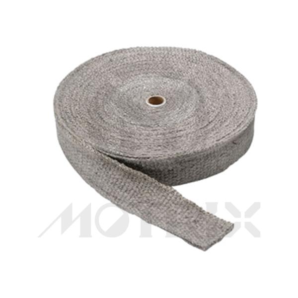 Ceramic fiber exhaust wrap, thickness:2mm/ width:50mm/ length:20M, gray