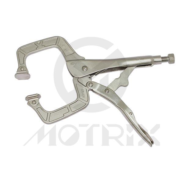 (U.S.A.)Locking c-clamp with swivel pads