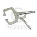 (U.S.A.)Locking c-clamp with swivel pads