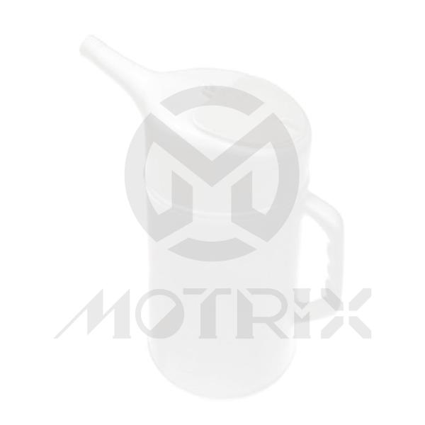 Oil cup with white cap (lid) color: white material: PE