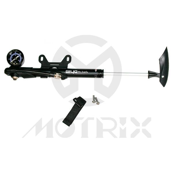 Shock/mini pump with gauge