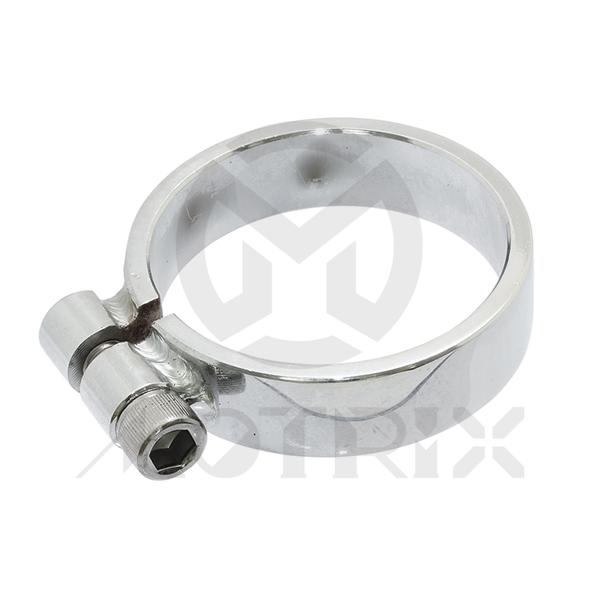 Chrome exhaust clap size: d/58mm w/18mm