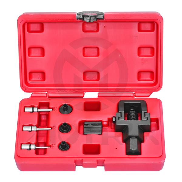 Chain cutter and riveting tool