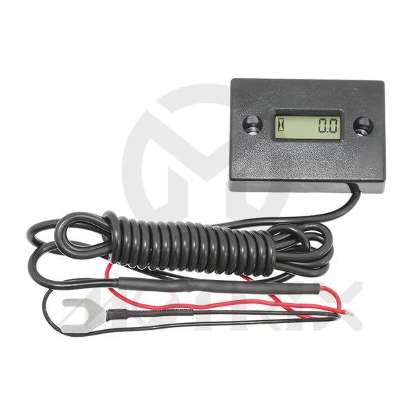 Hour meter records the time the engine runs with built-in size:54*33*9mm with lcd tachometer have reset function