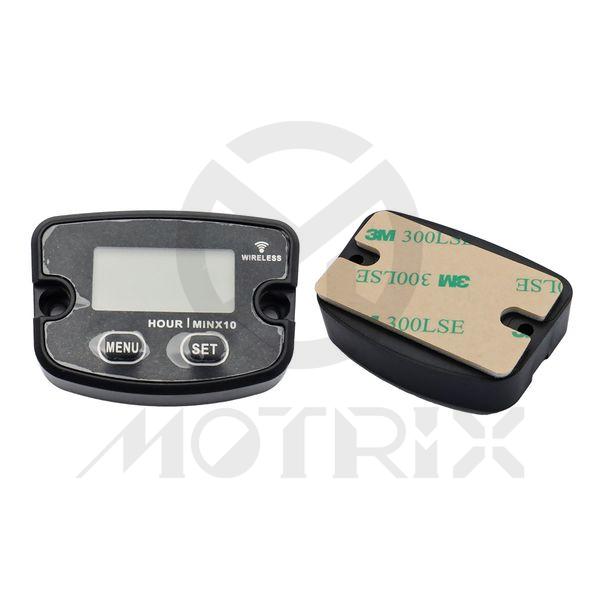 (Black) Vibration activated hour meter max display hours: 99999 hours. Certification: CE, RoHS