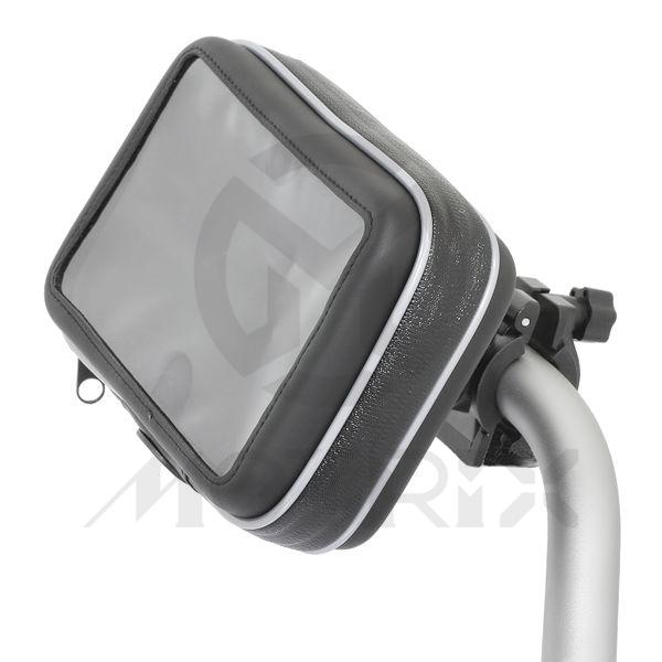 5"  Water resistant gps case , features transparent, touch-through screen cover, water resistant zipper and cable access slot